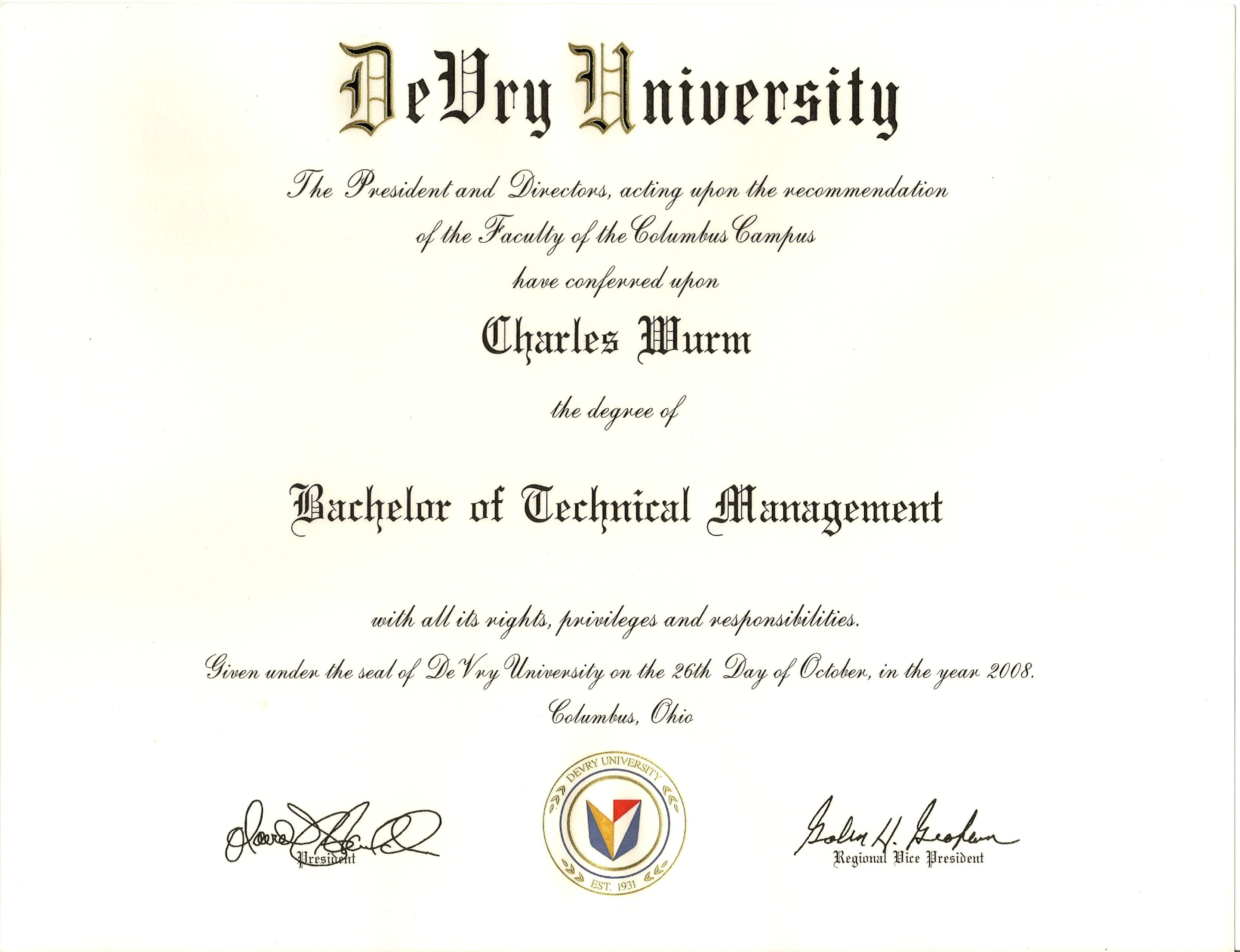 ... degree • Attend